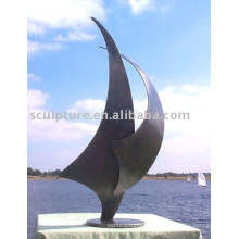 2015 Escultura abstrata ao ar livre decorativa de cobre da arte da escultura do aço inoxidável de alta qualidade nova